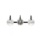 Savoy House 8-3981-3-BK Addison 3-Lumières 180W Noir Vanité 