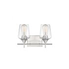 Luminaire de vanité Savoy House Essentials 8-4030-2-SN Octave 2 Lumières 120W Nickel satiné