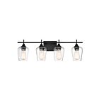 Luminaire de vanité Savoy House Essentials 8-4030-4-13 Octave 4 Lumières 240W Bronze anglais