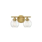 Luminaire de vanité Savoy House Essentials 8-4050-2-322 Carson 2 Lumières 120W Laiton chaud