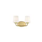 Luminaire de vanité Savoy House Essentials 8-4090-2-322 Capra 2 Lumières 120W Laiton chaud