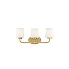 Luminaire de vanité Savoy House Essentials 8-4090-3-322 Capra 3 Lumières 180W Laiton chaud