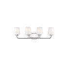 Luminaire de vanité Savoy House Essentials 8-4090-4-109 Capra 4 Lumières 240W Nickel poli