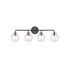 Luminaire de vanité Savoy House Essentials 8-4300-4-BK Mason 4 Lumières 240W Noir mat