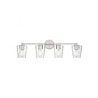 Luminaire de vanité Savoy House Essentials 8-5606-4-SN Ballas 4 Lumières 240W Nickel satiné