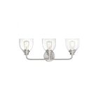 Luminaire de vanité Savoy House Essentials 8-7205-3-SN Vale 3 Lumières 180W Nickel satiné