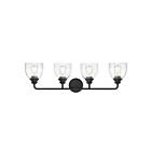 Luminaire de vanité Savoy House Essentials 8-7205-4-BK Vale 4 Lumières 240W Noir