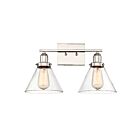 Luminaire de vanité Savoy House Essentials 8-9130-2-109 Drake 2 Lumières 120W Nickel poli