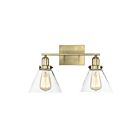 Luminaire de vanité Savoy House Essentials 8-9130-2-322 Drake 2 Lumières 120W Laiton chaud