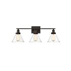 Luminaire de vanité Savoy House Essentials 8-9130-3-13 Drake 3 Lumières 180W Bronze anglais