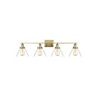 Luminaire de vanité Savoy House Essentials 8-9130-4-322 Drake 4 Lumières 240W Laiton chaud