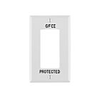 Leviton 80401-GFW Plaque murale blanche à 1 groupe
