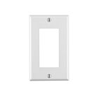 Leviton 80401-W Plaque murale blanche à 1 groupe