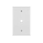 Leviton 80513-W Plaque téléphonique blanche de taille moyenne à 1 groupe