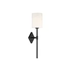 Applique Murale Savoy House Essentials Destin 9-0902-1-89 1 Lumière Noir Mat