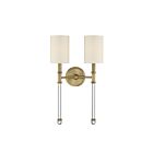Applique Murale Savoy House Essentials Fremont 9-103-2-322 2 Lumières Laiton Chaud