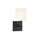 Applique Murale Savoy House Essentials Waverly 9-1200-1-89 1 Lumière Noir Mat