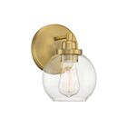 Luminaire de vanité Savoy House Essentials 9-4050-1-322 Carson 1 Lumière 60W Laiton chaud