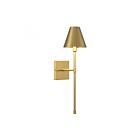 Applique Murale Savoy House Essentials Jefferson 9-5201-1-322 1 Lumière Laiton Chaud