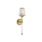 Applique Murale Savoy House Essentials Garnet 9-6001-1-322 1 Lumière Laiton Chaud