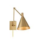 Savoy House Pharos 9-8006CP-1-127 1-Lumière Laiton noble Applique Murale