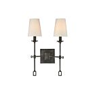 Applique Murale Savoy House Lorainne 9-9004-2-88 2 Lumières Noir Oxydé