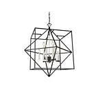 Lustre Artcraft Roxton AC11208PN 60W 8-lumières nickel poli noir mat