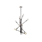 Suspendu Artcraft  Truro AC11255NB 12 lumières nickel brossé noir