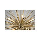 Lustre Artcraft Sunburst AC11443 60W 8-lumières laiton satiné