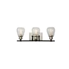 Luminaire de vanité Artcraft Nelson AC11683NB 60W 3-lumières noir et nickel brossé