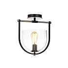 Plafonnier semi encastré Artcraft Cheshire AC11743NB 60W 1 lumière Brass