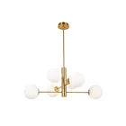 Artcraft AC11765BR Aurelia 6-Lumières 60W Laiton Lustre