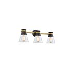 Applique de bain Artcraft Kanata AC11803BB 180W 3 lumières Noir