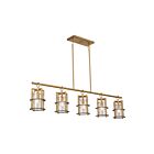 Artcraft AC11815BB Burford 5-Lumières 200W Laiton brossé Luminaire Suspendu