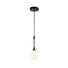 Artcraft Capilano AC11841BK 1-Lumière Laiton brossé Suspend à cordon