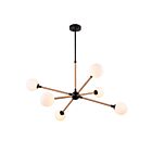 Artcraft Capilano AC11846BK 60W Laiton brossé Lustre à tige