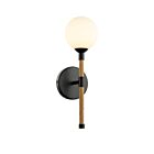 Artcraft AC11847BK Capilano 1-Lumière 10W Laiton brossé Lanterne murale d'extérieur