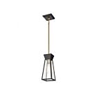 Artcraft Lucian AC11850BK Noir et laiton brossé 40W Suspendu à tige