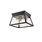 Artcraft AC11853BK Lucian 160W Noir et laiton brossé Plafonnier semi encastré