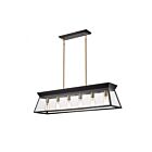 Artcraft AC11854BK Lucian 6-Lumières 360W Noir Luminaire Suspendu