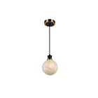 Artcraft Gem AC11870SW 1-Lumière Noir Suspend à cordon