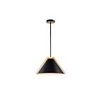 Artcraft AC11910BK Baltic 1-Lumière 60W Noir Suspendu à bol