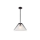 Artcraft AC11911BK Baltic 1-Lumière 60W Noir Suspendu à bol