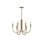 Artcraft AC11926BR Bronte 6-Lumières 240W Laiton Lustre