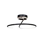 Plafonnier semi encastré Artcraft Halo AC6633BK 25W Black