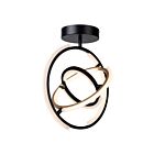Plafonnier semi encastré Artcraft Trilogy AC6745BB 24W Black