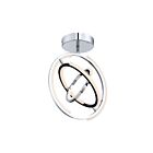 Plafonnier semi-encastré Artcraft Trilogy AC6745PN 40W Nickel poli