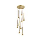 Artcraft Sunnyvale AC6829BR 60W Laiton brossé Lustre LED à cordon