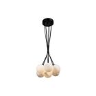 Artcraft Camila AC7467BK 7-Lumières Laiton brossé Suspend à cordon