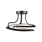 Plafonnier semi-encastré Artcraft Ara AC7676BK 24-lumières noir